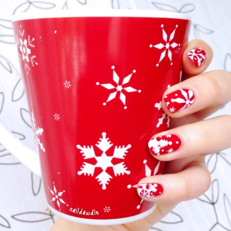 butter london nails by joha contest snowflake nail art